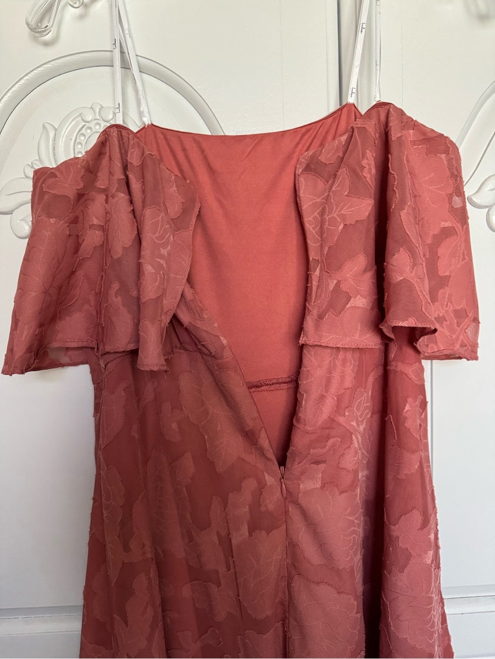 Lulu's Dusty Rose Ruffle Tiered Maxi Dress - Picture 3 of 12